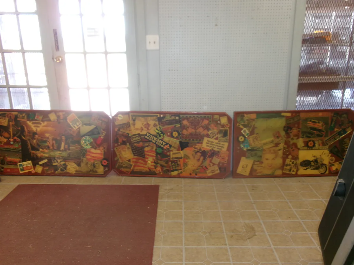 3Pc Vintage Repurposed Diner Table Top Wall Art Panels-3-pc Bidding Times 3
